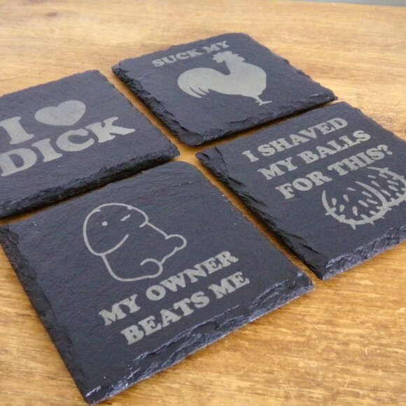 Bark & Burn Other - C**k Coasters